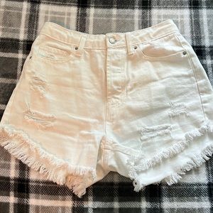 Wild Fable White Jean Shorts